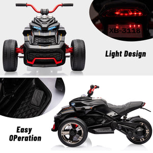 12V 3-Wheeler Ride-On Electric ATV Motorcycle Battery-Powered Vehicle Trend Times 12