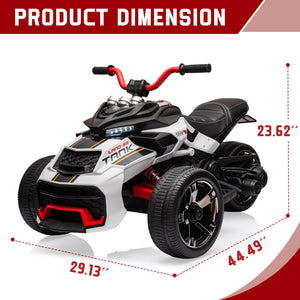 12V 3-Wheeler Ride-On Electric ATV Motorcycle Battery-Powered Vehicle Trend Times 19