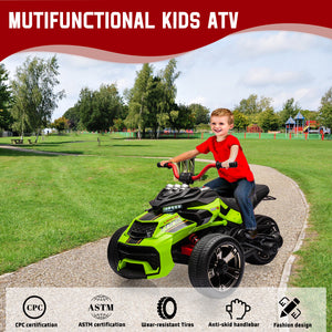 12V 3-Wheeler Ride-On Electric ATV Motorcycle Battery-Powered Vehicle Trend Times 24