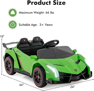 12V 4WD Kids Ride-On Car with Safety Features and Built-In Music Lamborghini Style Trend Times 7