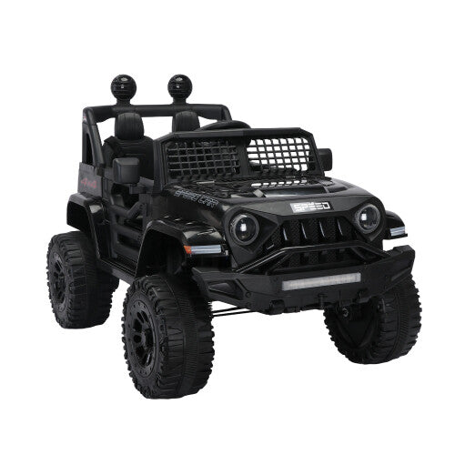 12V 7A Kids Electric Ride-On Car with Power Wheels, LED Lights, and 2.4G Remote Control Trend Times 1