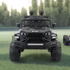 12V 7A Kids Electric Ride-On Car with Power Wheels, LED Lights, and 2.4G Remote Control Trend Times 3