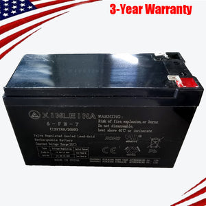 12V 7Ah Rechargeable Valve-Regulated Lead Acid Battery for Kids Ride-On Car Trend Times 0