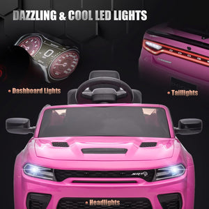 12V 7Ah Kids Electric Ride-On Car Licensed Dodge Charger SRT Hellcat with Battery Trend Times 4