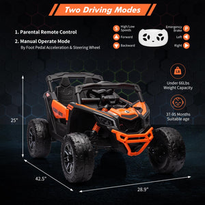 12V 7AH Electric Kids 4WD Off-Road Ride-On UTV Car with Remote Control for Boys and Girls Trend Times 14
