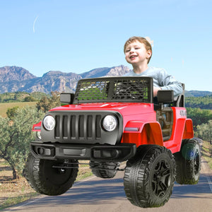 12V 7AH Kids Electric Ride-On Truck with LED Lights, Bluetooth MP3, and Remote Control Trend Times 2
