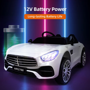 12V 7AH Ride-On 2-Seater Power Wheels Car with Remote, Bluetooth, LED Lights, and MP3 Player Trend Times 6