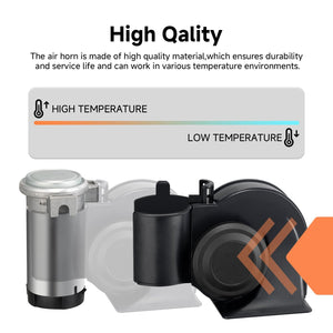 12V High-Pitched Air Horn with Wired Button for Trucks and Cars Trend Times 5