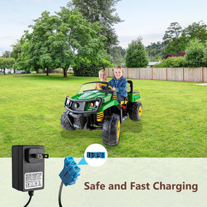 12V Battery Charger Compatible with Peg Perego Ground Force Tractor and John Deere Gator XUV Toys Trend Times 6