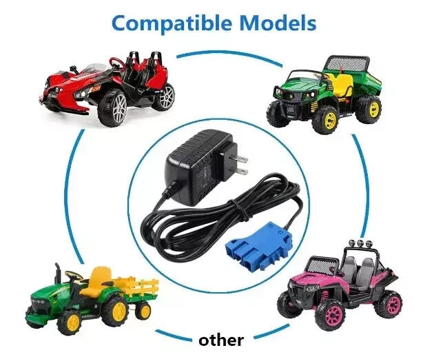 12V Battery and Charger for Peg Perego Ground Force Tractor and John Deere Gator XUV Trend Times 1