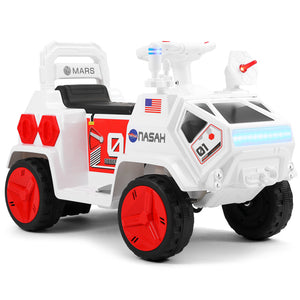 12V Battery Powered Kids Ride-On Mars Rover Car with Remote Control, Radar, Alarm, Lights, Music, and Bluetooth Trend Times 9