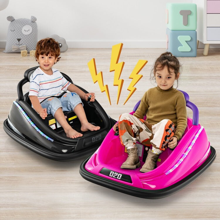 12V Battery Powered Kids Bumper Ride-On Car with Remote Control and Built-In Music Trend Times 1
