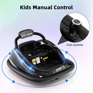 12V Battery Powered Kids Bumper Ride-On Car with Remote Control and Built-In Music Trend Times 3