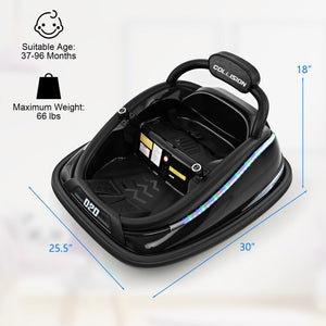 12V Battery Powered Kids Bumper Ride-On Car with Remote Control and Built-In Music Trend Times 5