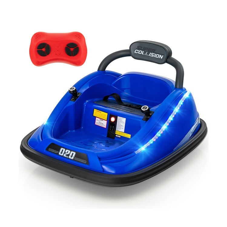 12V Battery Powered Kids Electric Bumper Car Ride-On Toy with Remote Control Trend Times 0