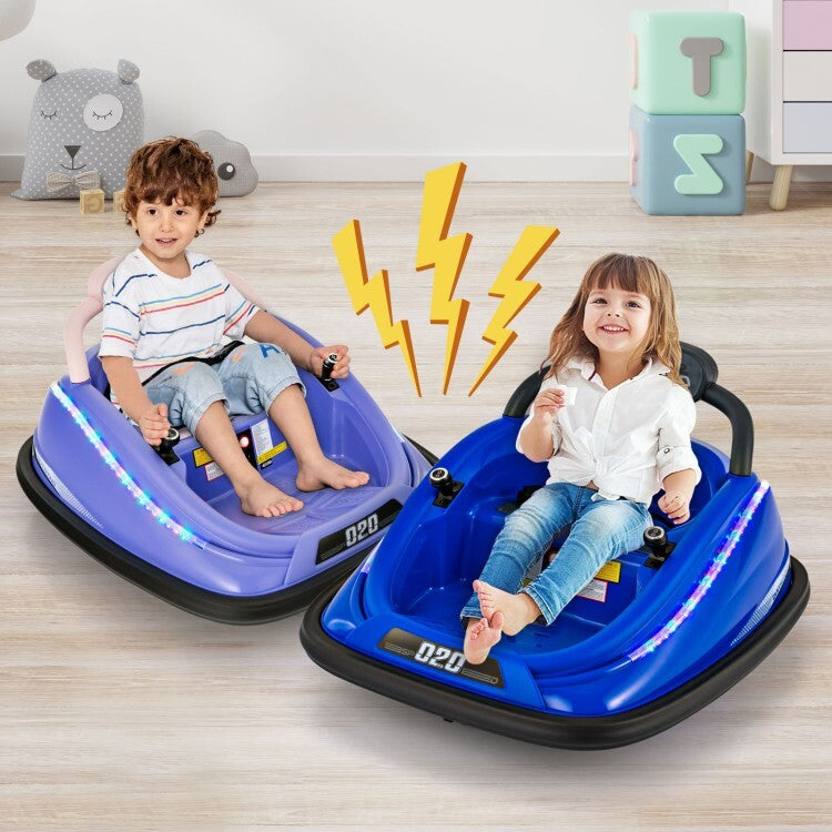 12V Battery Powered Kids Electric Bumper Car Ride-On Toy with Remote Control Trend Times 1