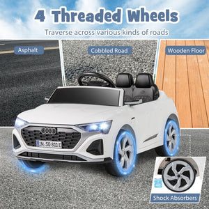 12V Licensed Audi SQ8 Kids Ride-On Car Toy with Remote Control and 3-Speed Settings Trend Times 6