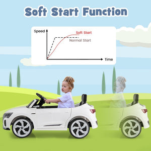 12V Licensed Audi SQ8 Kids Ride-On Car Toy with Remote Control and 3-Speed Settings Trend Times 7