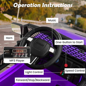 12V Battery Powered Kids Electric Ride-On Truck Car with Remote Control and Headlights Trend Times 8