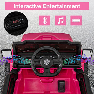 12V Battery-Powered Kids Ride-On Truck Car Toy with Remote Control and Threaded Wheels, 3 Speed Settings Trend Times 10