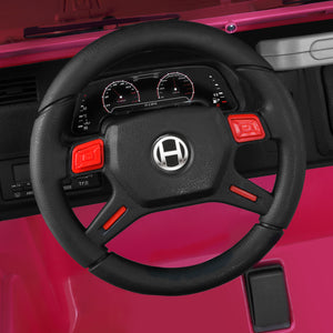 12V Pink and Black Kids Ride-On Truck with MP3, LED Lights, Remote Control, and Battery Cover Trend Times 11