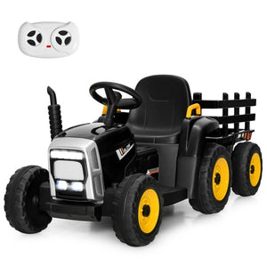 12V Battery-Powered Kids Electric Ride-On Tractor Toy with Safety Belt for Toddlers Trend Times 0