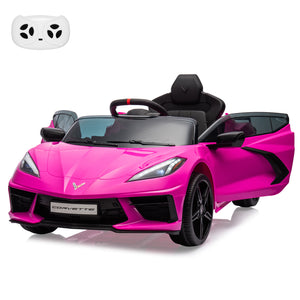12V Battery Powered Licensed Corvette Ride-On Car for Kids with Music and LED Lights Trend Times Variant 0