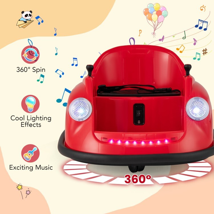 12V Battery-Powered Electric Ride-On Bumper Toy Car for Kids with Remote Control Trend Times 1