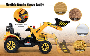 12V Battery-Powered Kids Ride-On Front Loader Excavator Dumper Truck Toy Trend Times 13