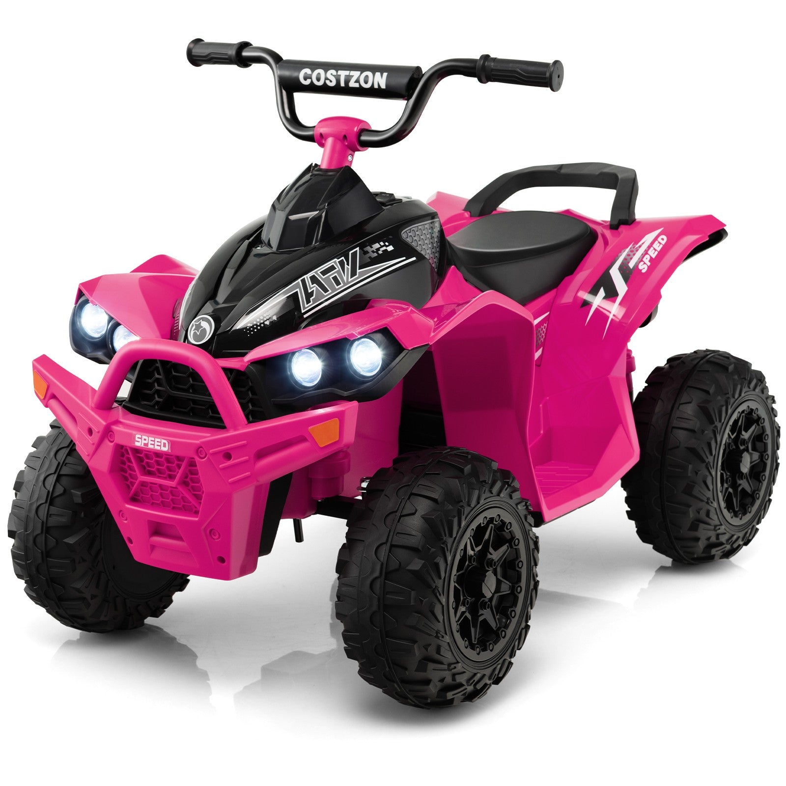 12V Battery Powered Kids Electric Ride-On ATV 4-Wheeler Quad Car with MP3 and Lights Trend Times 0