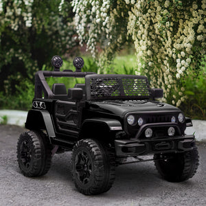 12V Battery-Powered Kids Ride-On Off-Road Truck Toy with Parent Remote Control Black Trend Times 8