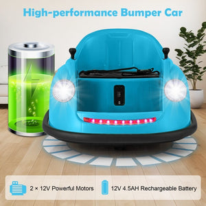 12V Battery-Powered Kids Electric Ride-On Bumper Car with Remote Control Trend Times 5