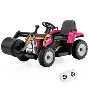 12V Battery-Powered Kids Ride-On Road Roller with 2.4G Remote Control Trend Times 4