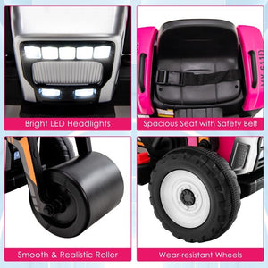 12V Battery-Powered Kids Ride-On Road Roller with 2.4G Remote Control Trend Times 9