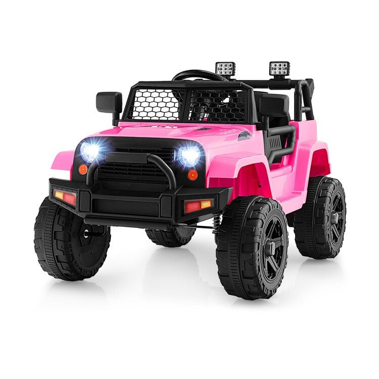 12V Battery Powered Kids Ride-On Truck with Remote Control and Headlights Trend Times 0