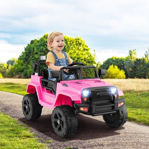 12V Battery Powered Kids Ride-On Truck with Remote Control and Headlights Trend Times 3