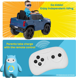 12V Battery Powered Licensed Chevrolet Silverado Trail Boss LT Kids Ride-On Truck Trend Times 5