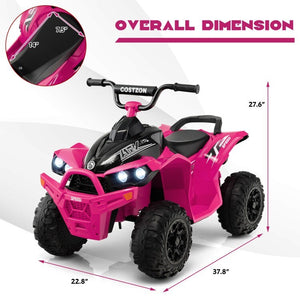 12V Battery Powered Electric Ride-On ATV 4-Wheeler Toy Car for Kids Trend Times 3