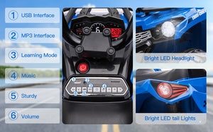 12V Battery-Powered Electric Ride-On ATV 4-Wheeler Quad Truck Toy for Kids Trend Times 9