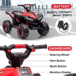 12V Battery Powered Electric Ride-On Car Truck with 4 Wheels for Kids Trend Times 5