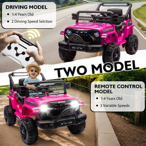 12V Battery-Powered Ride-On Toy Truck for Kids with Remote Control, LED Lights, and Music Trend Times 11