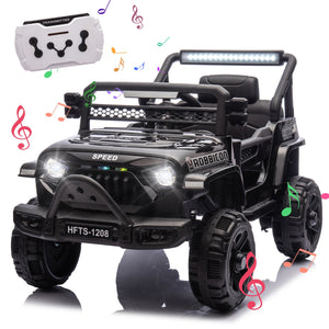 12V Battery-Powered Ride-On Toy Truck for Kids with Remote Control, LED Lights, and Music Trend Times Variant 0