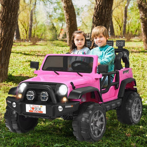 12V Rechargeable Kids Ride-On Car Truck with Remote Control and Storage Compartment Trend Times 3