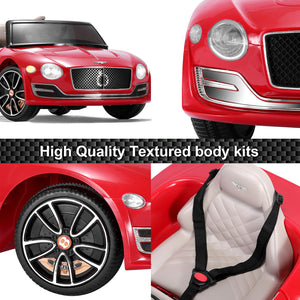 12V Bentley-Style Electric Ride-On Toy Car with Remote Control and LED Lights for Kids Trend Times 10