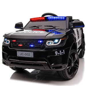 12V Large Electric Police Car with Remote Control and Four-Wheel Double Drive Trend Times 2