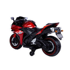 12V Kids Motorcycle Ride-On Toy with Training Wheels and Manual Throttle for Boys and Girls Trend Times 3