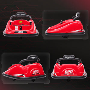 12V Red Kids Ride-On Bumper Car Toy with Parent Remote Control Trend Times 7