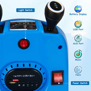 12V Electric Ride-On Bumper Car for Kids and Toddlers with 360 Degree Spin Blue Trend Times 5
