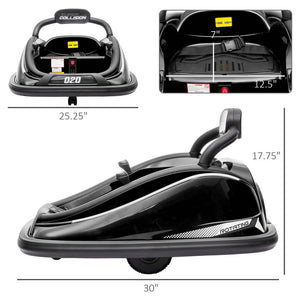 12V Electric Kids Ride-On Bumper Car with Remote Control and 360° Rotation Trend Times 7