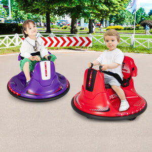 12V Toddler Ride-On Bumper Car with Dual Joysticks and Flashing Lights for Ages 1-3 Trend Times 7
